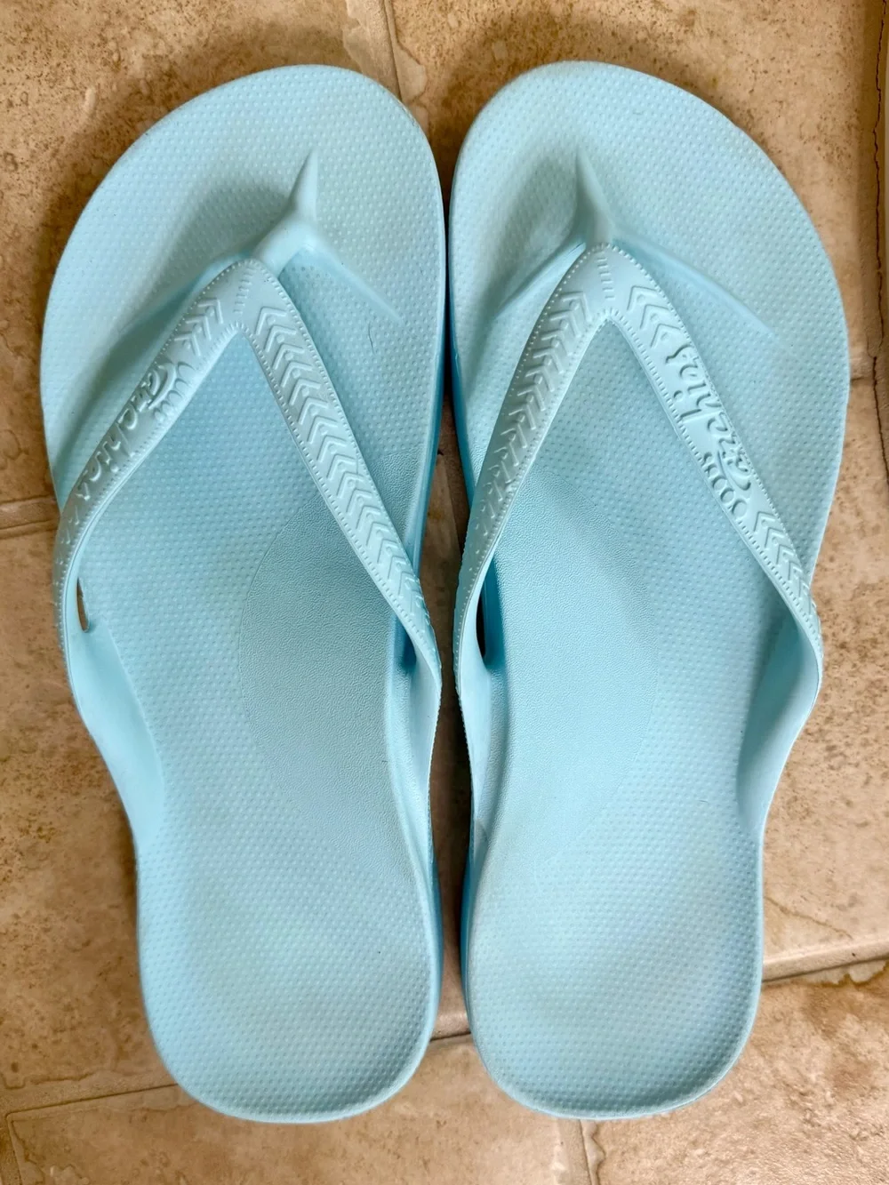 Women's Light Blue Comfort Flip Flop Sandals